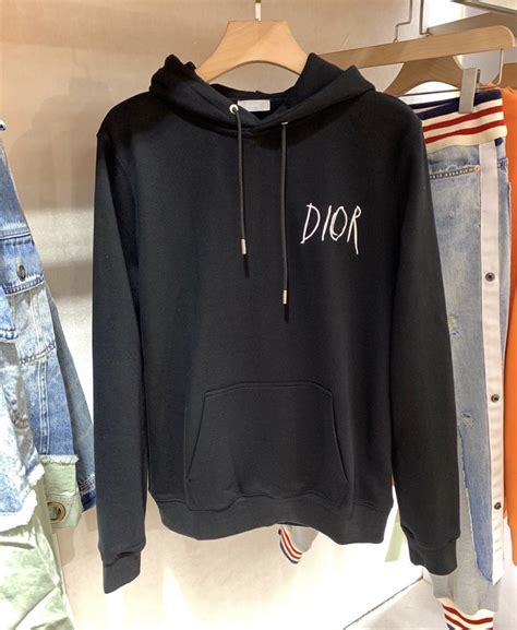 christian dior hoodie beige|black and white Dior hoodie.